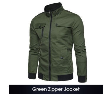 Green Zipper Jacket